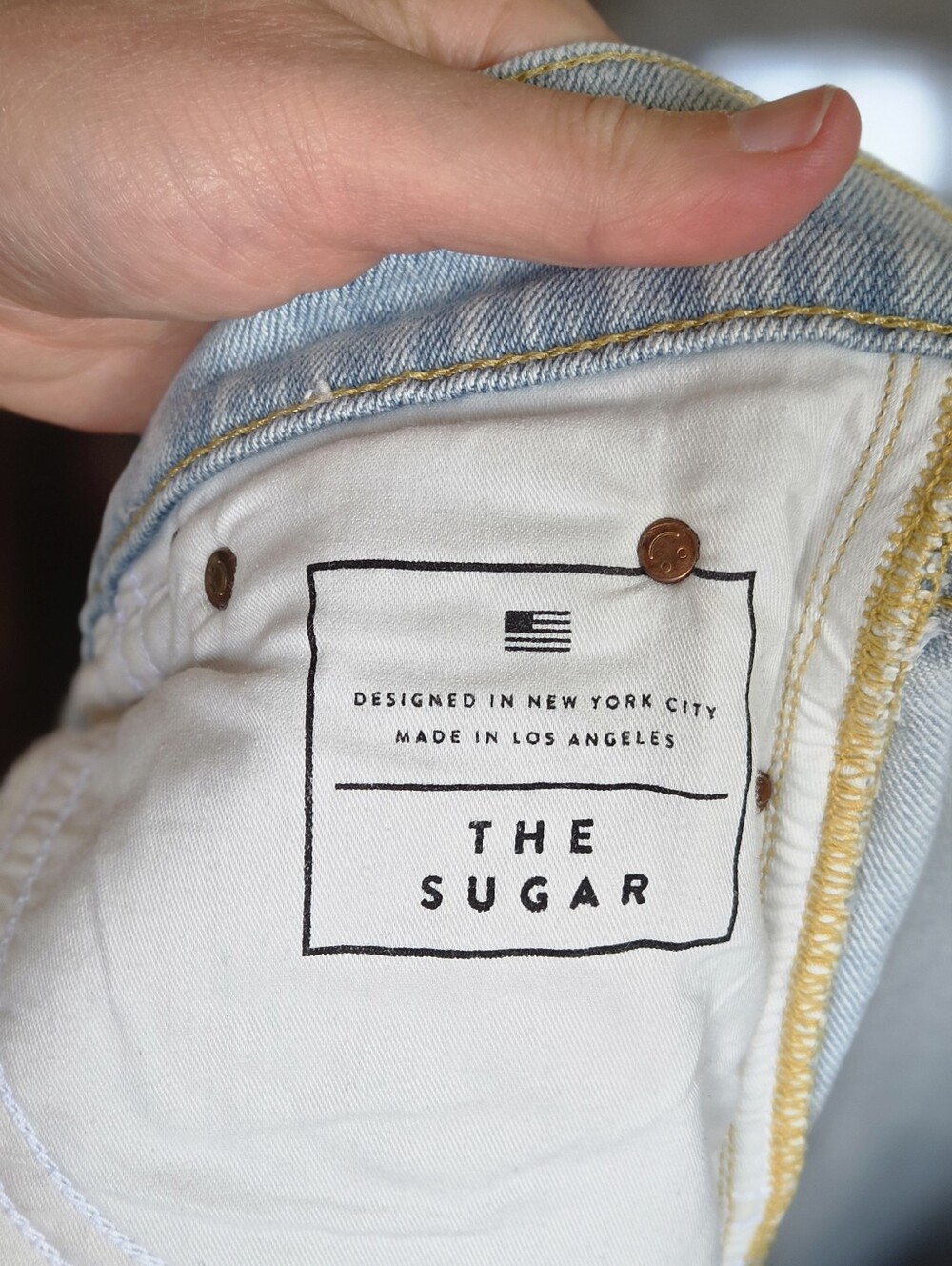 AYR The Sugar Straight Leg Light Wash Distressed Jeans - Picture 7 of 12